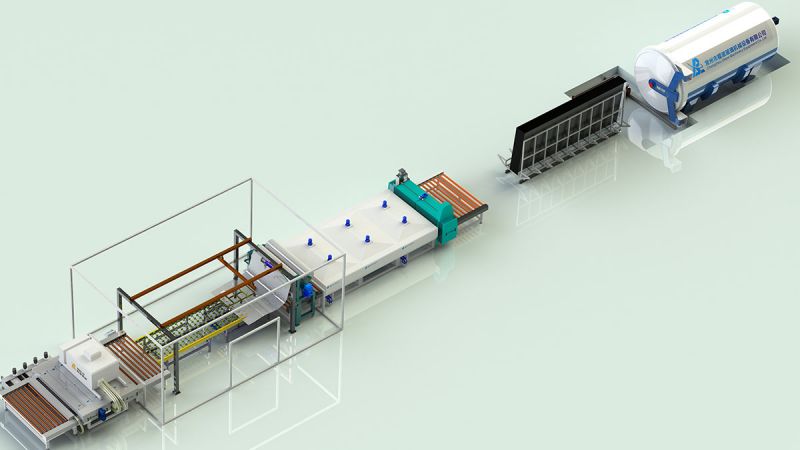 半自動(dòng)夾層玻璃生產(chǎn)線